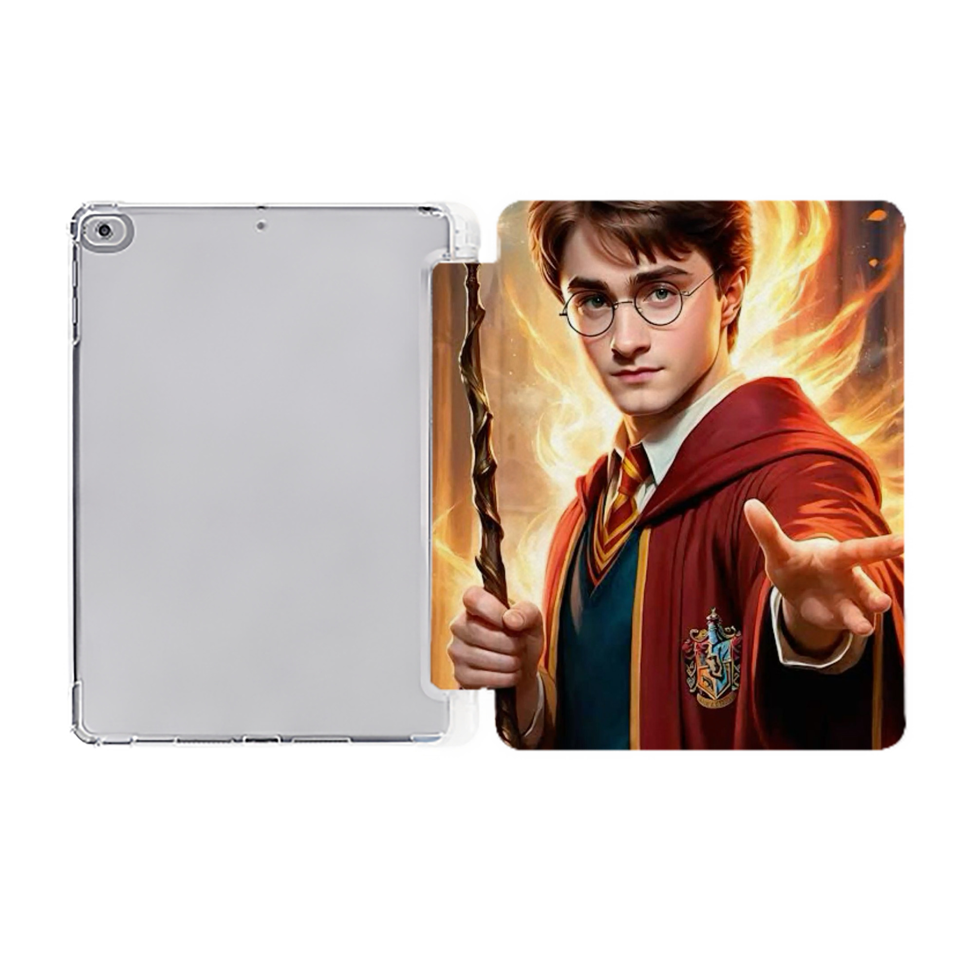 （画像用） Harry Potter ハリー・ポッターシリーズ IPad ケース ペン収納付き 三つ折りスタンド PUレザー×シリコン 対応機種9.5/10.5/10.9インチ
